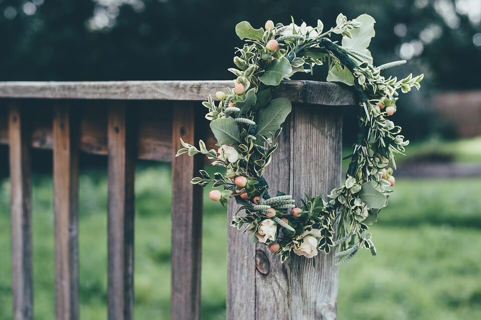 coroa de flores